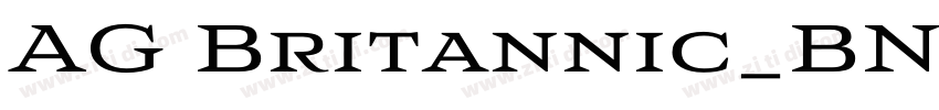 AG Britannic_BN_P Bo字体转换